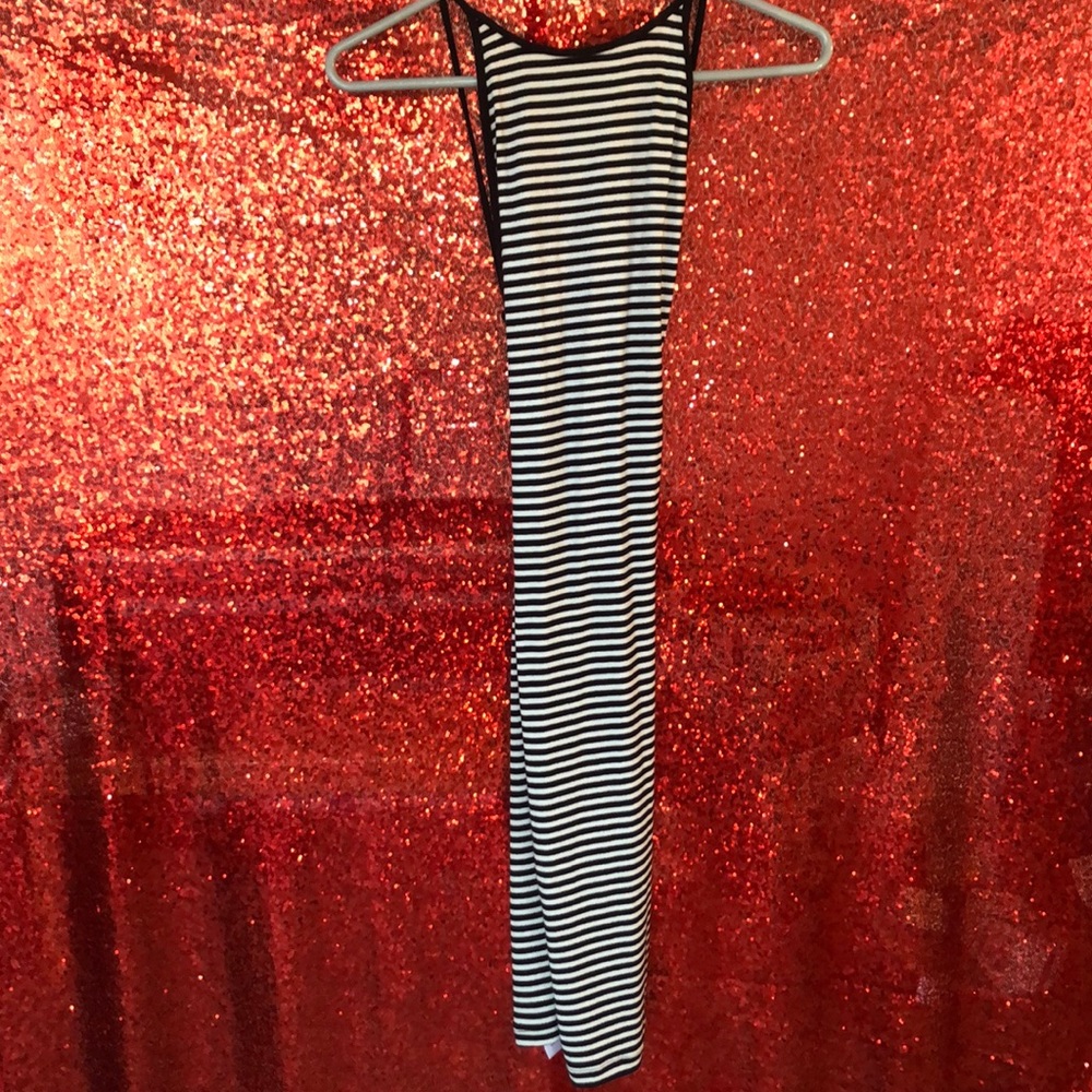 Striped bodycon dress